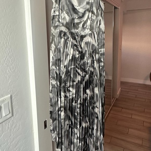 All Saints Black and Gray Midi Dress - Picture 4 of 9